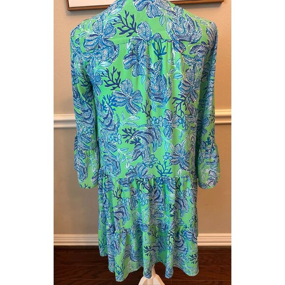 Lilly Pulitzer Gabriel Tunic Dress -Cabana Green Keeping It Reel Size 0/XS - Picture 8 of 12